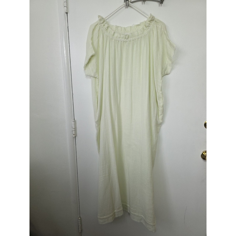 Micoh Maracas Maxi Dress Boho Light Yellow‎ Gauze Beach Coastal Boho Resortwear